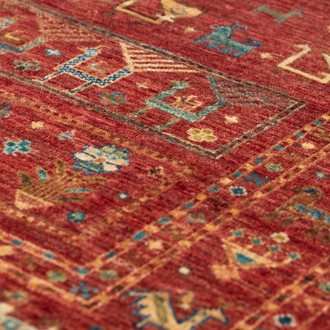 Handmade fine Afghan Samarkand rug - 308187