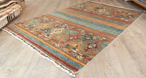 Handmade fine Afghan Samarkand rug - 308285