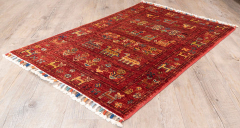 Handmade Afghan Samarkand rug - 308292