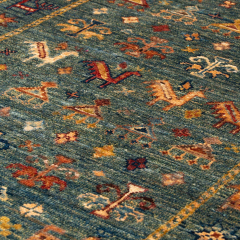 Handmade fine Afghan Samarkand rug - 308293