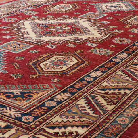 Handmade fine Afghan Kazak rug - WS308327