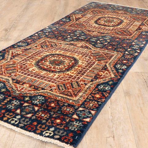 Handmade Afghan Choeb Rang short runner - 308348