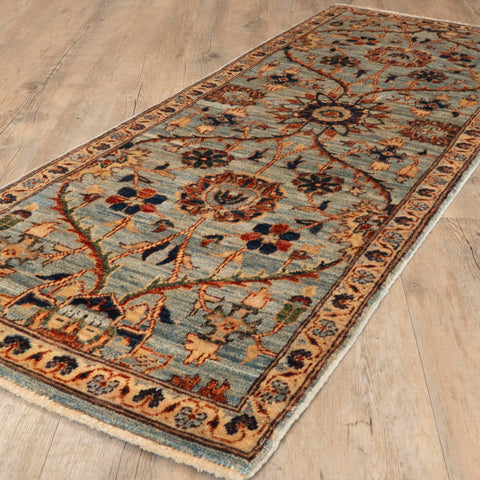 Handmade Afghan Choeb Rang short runner - 308350