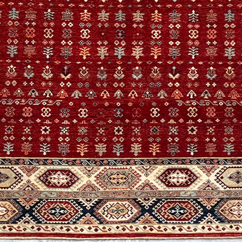 Handmade Afghan Kharjeen rug - ENR308366