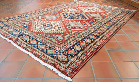 Handmade fine Afghan Kazak rug - 308422