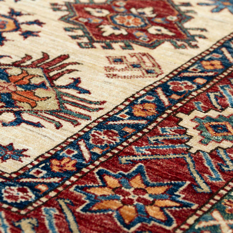 Handmade fine Afghan Kazak rug - 308423