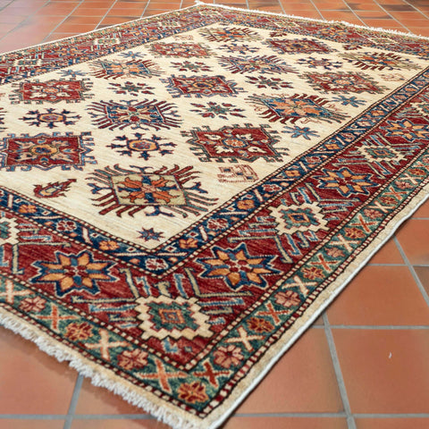 Handmade fine Afghan Kazak rug - 308423