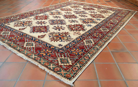 Handmade fine Afghan Kazak rug - 308423