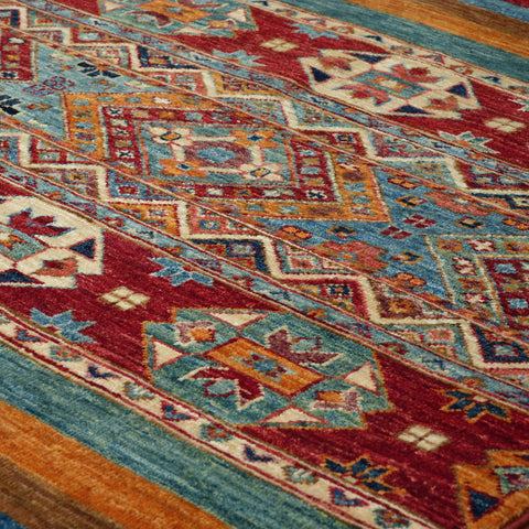 Handmade Afghan Kharjeen square rug - 308452