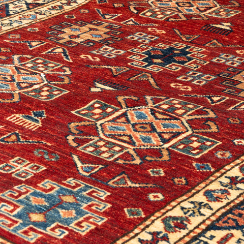 Handmade fine Afghan Kazak rug - 308509