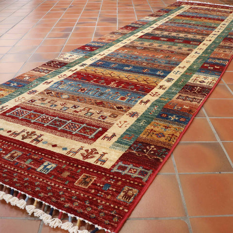 Handmade Afghan Loribaft runner - WS308632