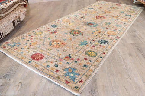 Handmade modern fine Afghan Ziegler short runner - 308740