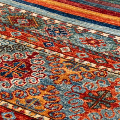 Handmade Afghan Samarkand short runner - 308765