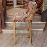 Turkish kilim covered bar stool - 309074