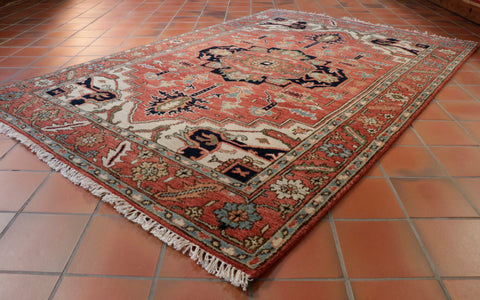 Handmade Indo Serapi rug - 309195