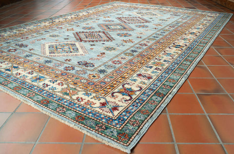 Handmade fine Afghan Kazak rug - WS309227