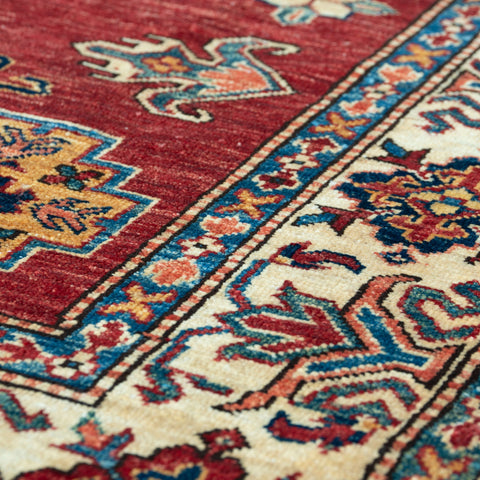 Handmade fine Afghan Kazak rug - WS309228
