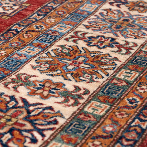 Handmade fine Afghan Kazak carpet - 309238