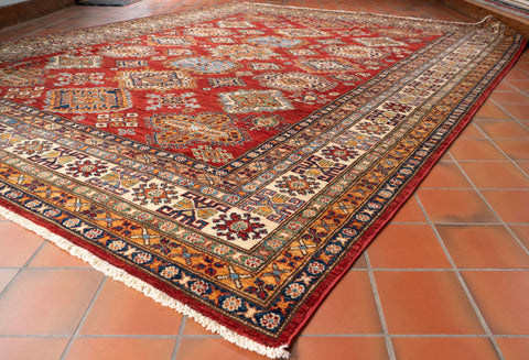 Handmade fine Afghan Kazak carpet - WS309242