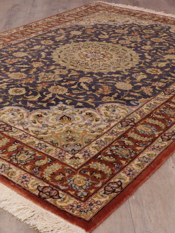 Handmade Oriental Qum wool and silk rug - WS309276