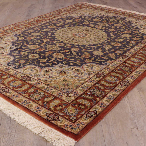 Handmade Oriental Qum wool and silk rug - WS309276