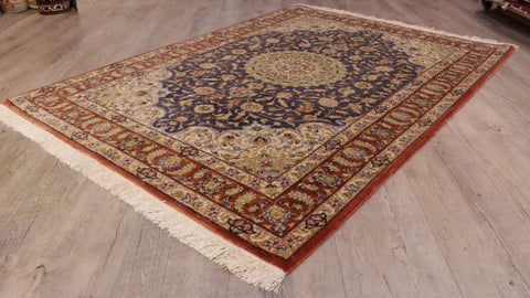 Handmade Oriental Qum wool and silk rug - WS309276