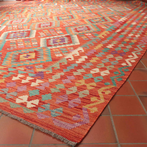 Handmade oversize Afghan Kilim - WS309281