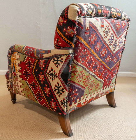 Handmade Turkish kilim Howard Chair - 309320-C