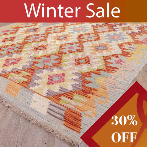 Handmade Afghan Kilim - WS309390