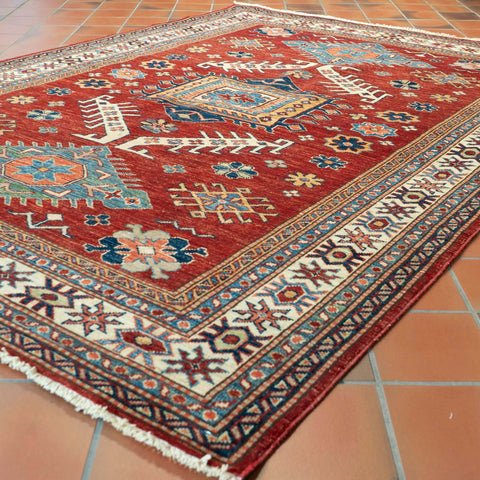 Handmade Fine Afghan Kazak rug - 309464