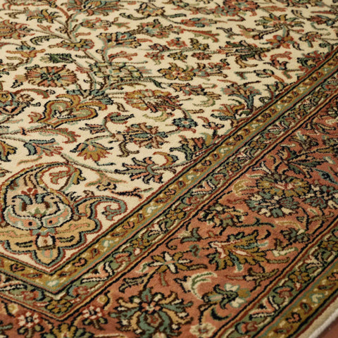 Handmade fine Kashmir silk rug - WS309515
