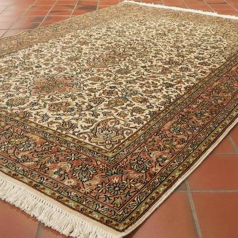 Handmade fine Kashmir silk rug - WS309515