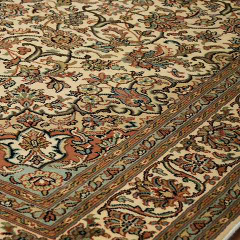 Handmade fine Kashmir silk rug - WS309517