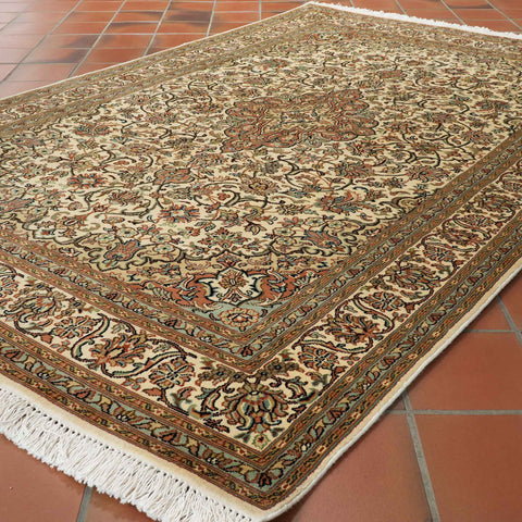 Handmade fine Kashmir silk rug - WS309517