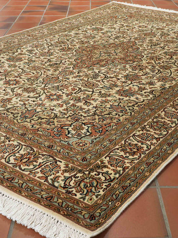 Handmade fine Kashmir silk rug - WS309517
