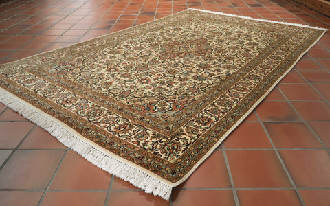 Handmade fine Kashmir silk rug - WS309517