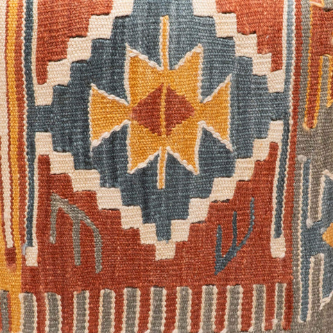 Small handmade Turkish kilim stool 309527