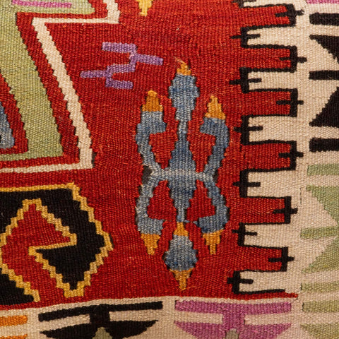 Small Handmade Turkish kilim cushion - 309674-AF