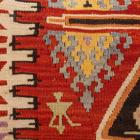 Small Handmade Turkish kilim cushion - 309674-Q