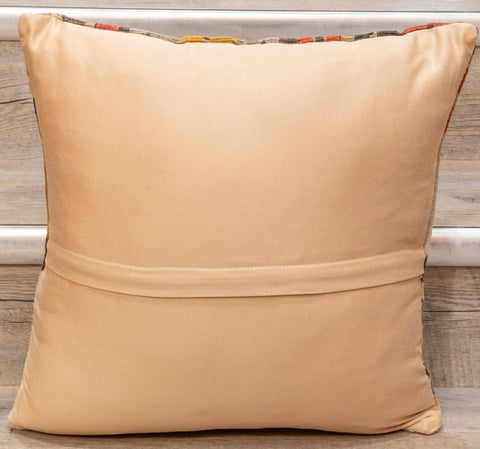 Small Handmade Turkish kilim cushion - 309674-AM