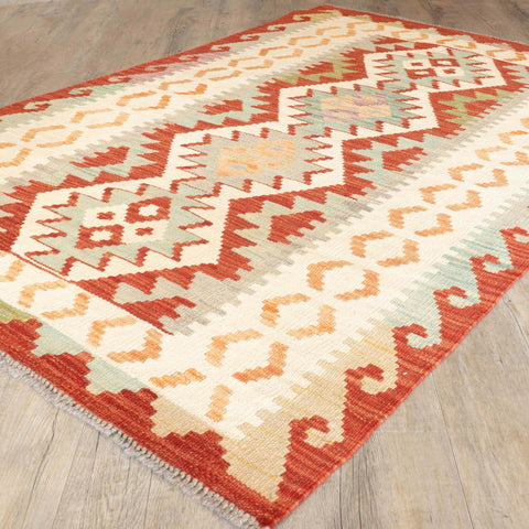 Handmade Afghan Kilim rug - 309698