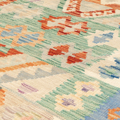 Handmade washed Afghan Kilim - 309699