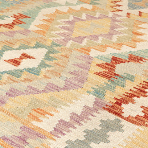 Handmade washed Afghan Kilim - 309701