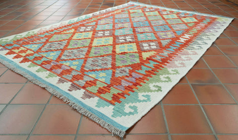 Handmade Afghan tribal Kilim - 309709