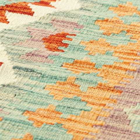 Handmade extra long Afghan Kilim runner - 309736