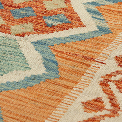 Handmade Afghan Kilim long runner - 309742