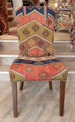 Handmade Turkish kilim Dining Chairs- 3097801 pair A