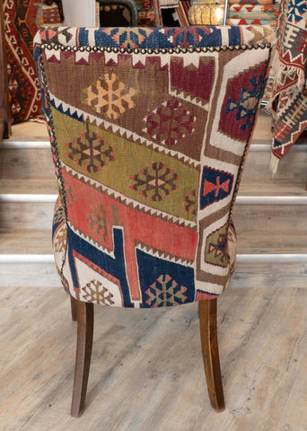 Handmade Turkish kilim Dining Chairs- 3097801 pair A