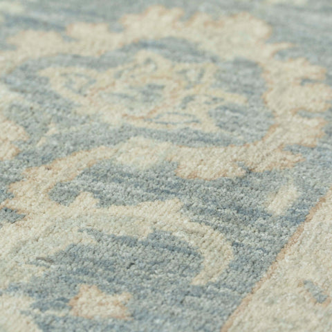 Handmade Afghan silverwash Ziegler carpet - WS309808