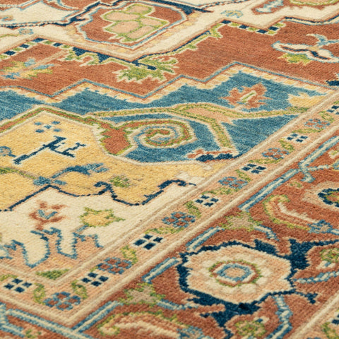 Handmade Afghan Heriz rug - 309822